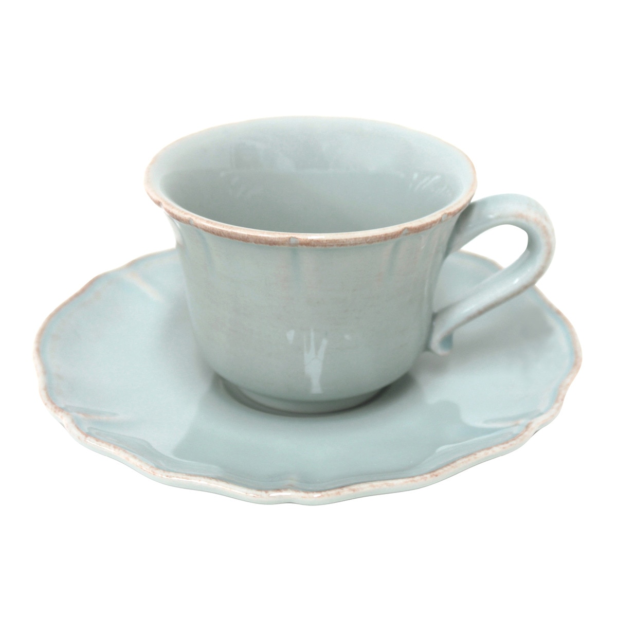 Costa Nova - Taza De Té Con Plato Alentejo Turquesa En Oferta Costa Nova - Taza De Té Con Plato Alentejo Turquesa
