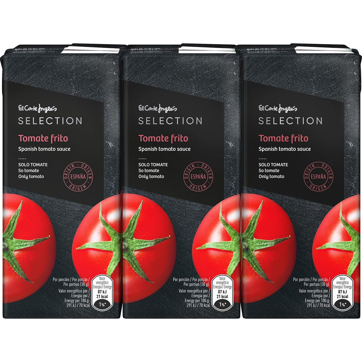 tomate frito pack de 3 envases 400 g