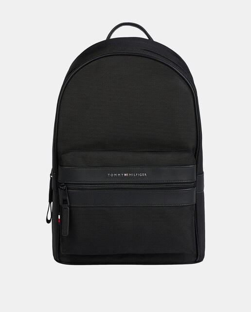 Mochila de hombre Tommy Hilfiger de tejido reciclado en negro con  cremallera · Tommy Hilfiger · El Corte Inglés