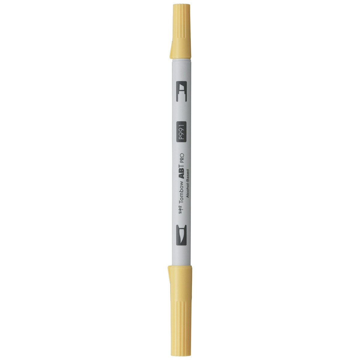 Marcador Dual Brush ABT PRO Base de álcool de ponta dupla Light Ochre 991 Ocre-1