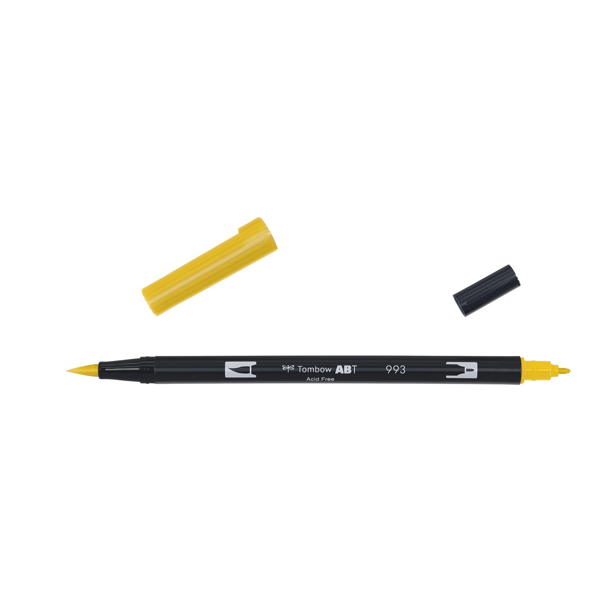 Rotulador Dual Brush ABT Doble Punta Acuarelable Tombow Chrome Orange 993 Naranja-2