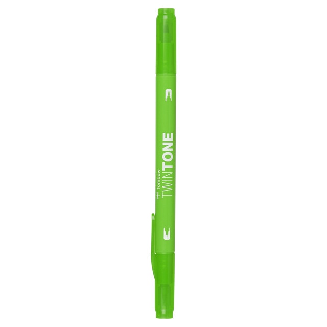 Imagen 0 de Rotulador Doble Punta TwinTone Base Agua Tombow Yellow Green 06