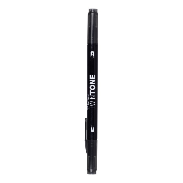 Imagen 0 de Rotulador Doble Punta TwinTone Base Agua Tombow Black 33