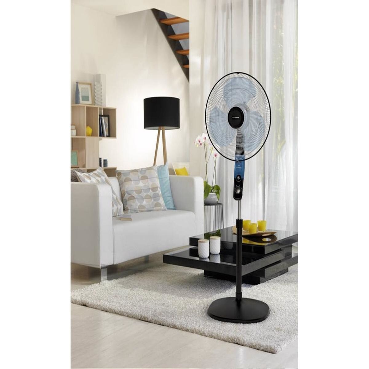 Ventoinha de Pé Rowenta Essential+Difusor VU4420F0 com 3 velocidades e 60 W - Preto 4