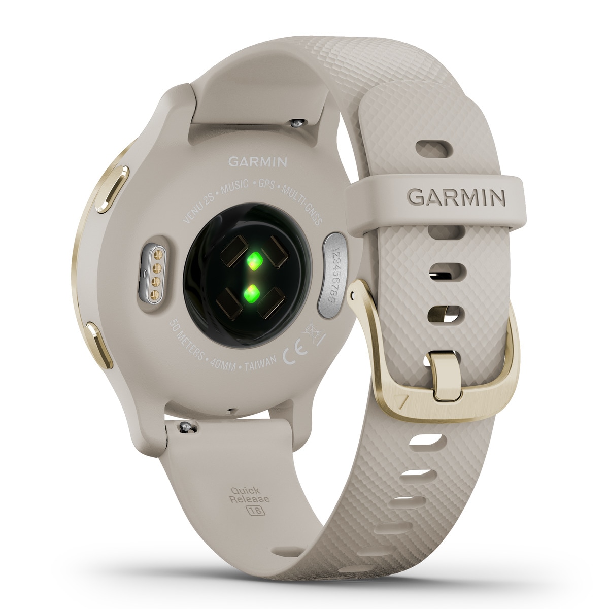 Relógio smartwatch Venu 2S Bege / Dourado-7