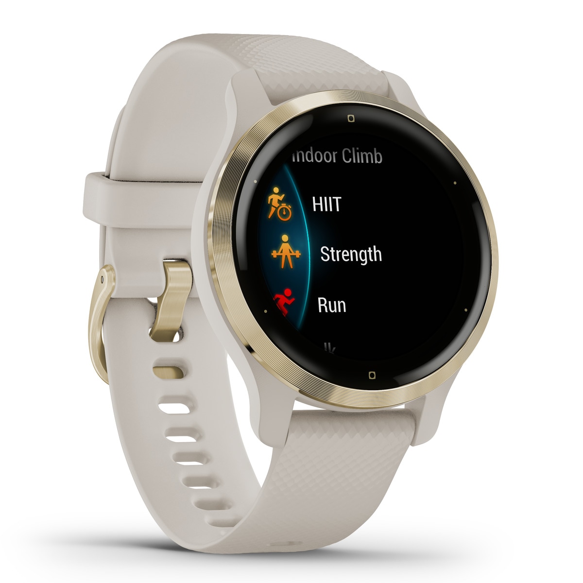 Relógio smartwatch Venu 2S Bege / Dourado-5