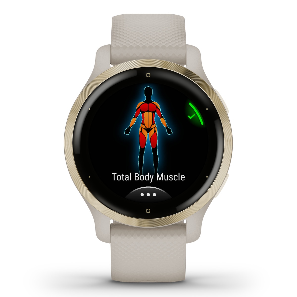 Relógio smartwatch Venu 2S Bege / Dourado-3