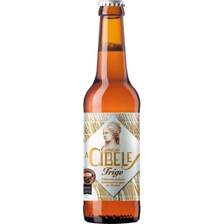 cerveza rubia de trigo artesaba de Madrid botella 33 cl elaborada tradicionalmente con agua de Madrid - La Cibeles
