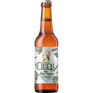 cerveza rubia artesana tipo IPA Dry Hopping botella 33 cl elaborada tradicionalmente con agua de Madrid - La Cibeles