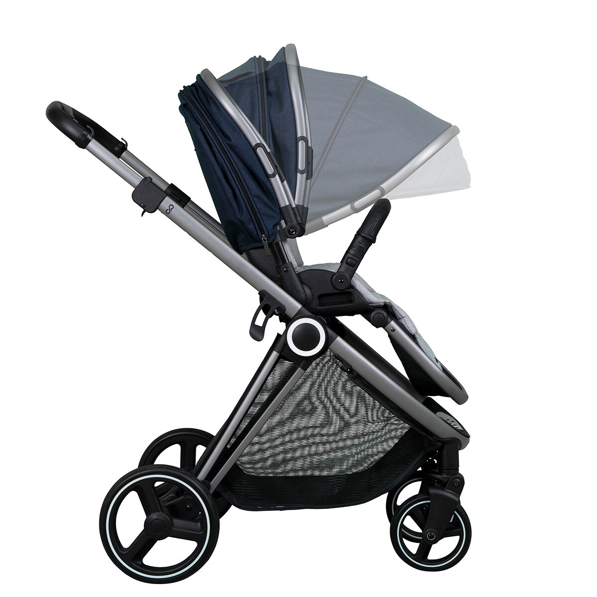 Carro de bebé trío Casualplay Match 3 Space + Capazo + Silla de coche Verai i-Size  Púrpura-7