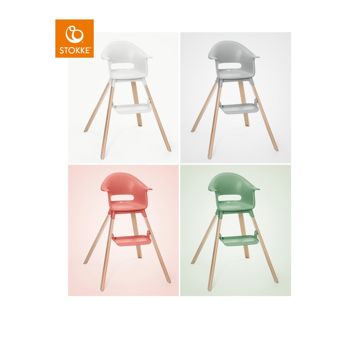 Cadeira de Refeição Evolutiva Clikk Cinzento-3