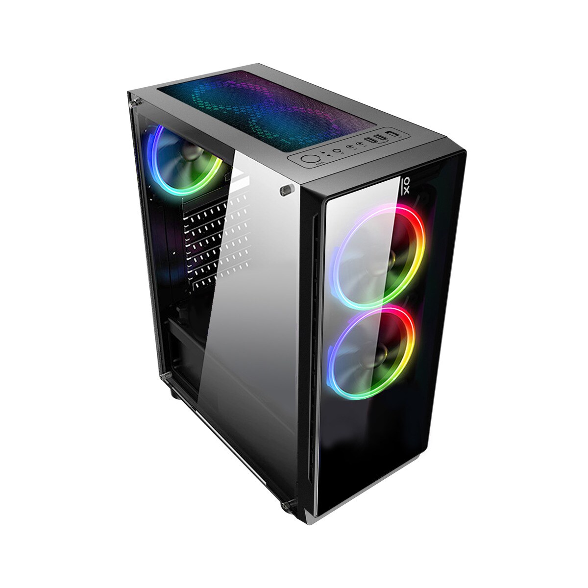 Sobremesa Primux IOX Gaming PC870, Ryzen 5, 16GB, 480GB SSD + 2TB HDD, Sin SO Negro-2
