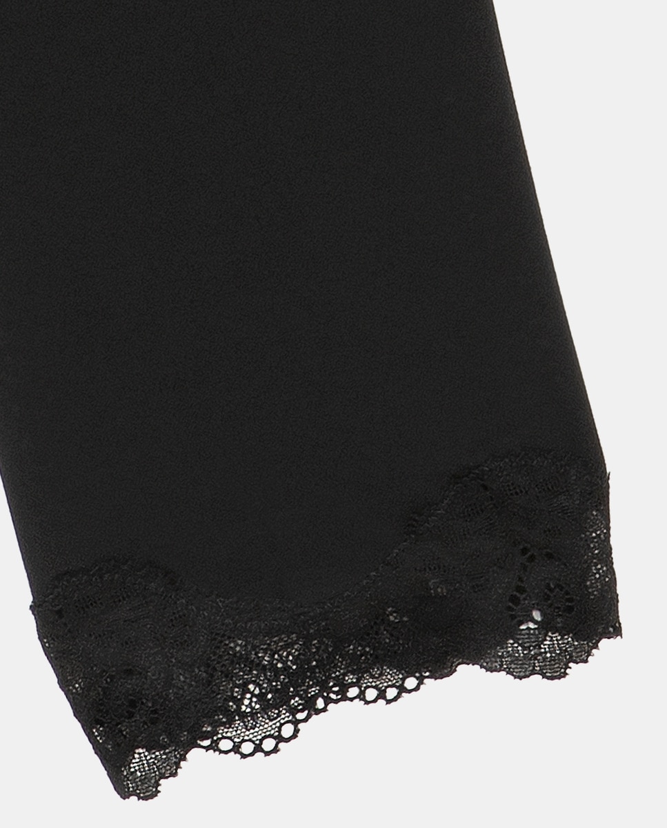 Leggings de modal Preto-2