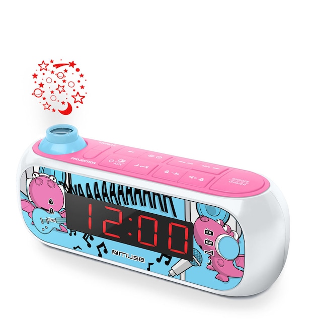 Imagen 0 de Radio reloj Muse M167KDG con proyector para niños