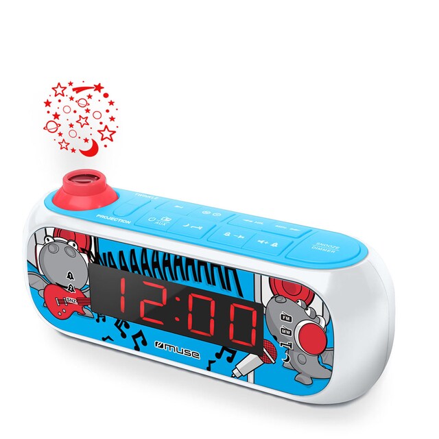 Imagen 0 de Radio reloj Muse M167KDB con proyector para niños