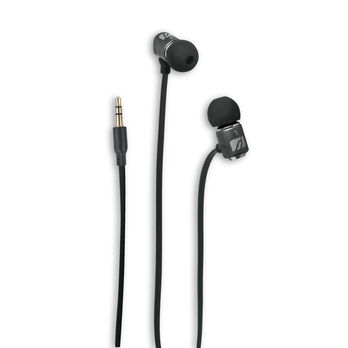 Auriculares de botón Muse M107CF con microfono Negro-1
