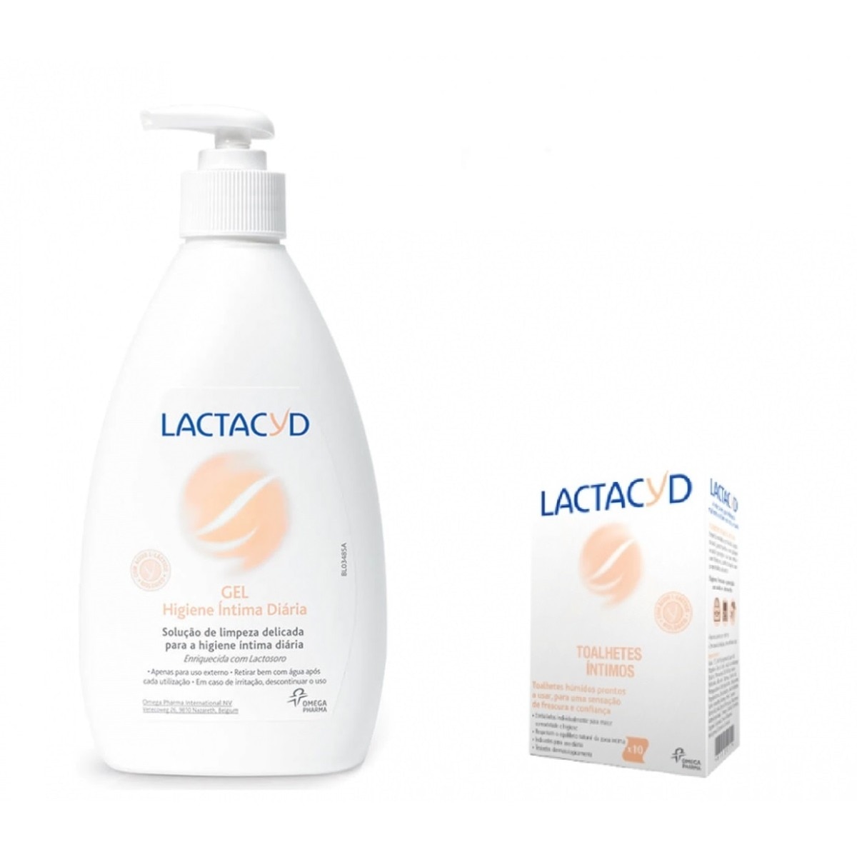 Imagem 0 de Gel Íntimo Lactacyd 400ml + 10 Toalhetes Omega Pharma