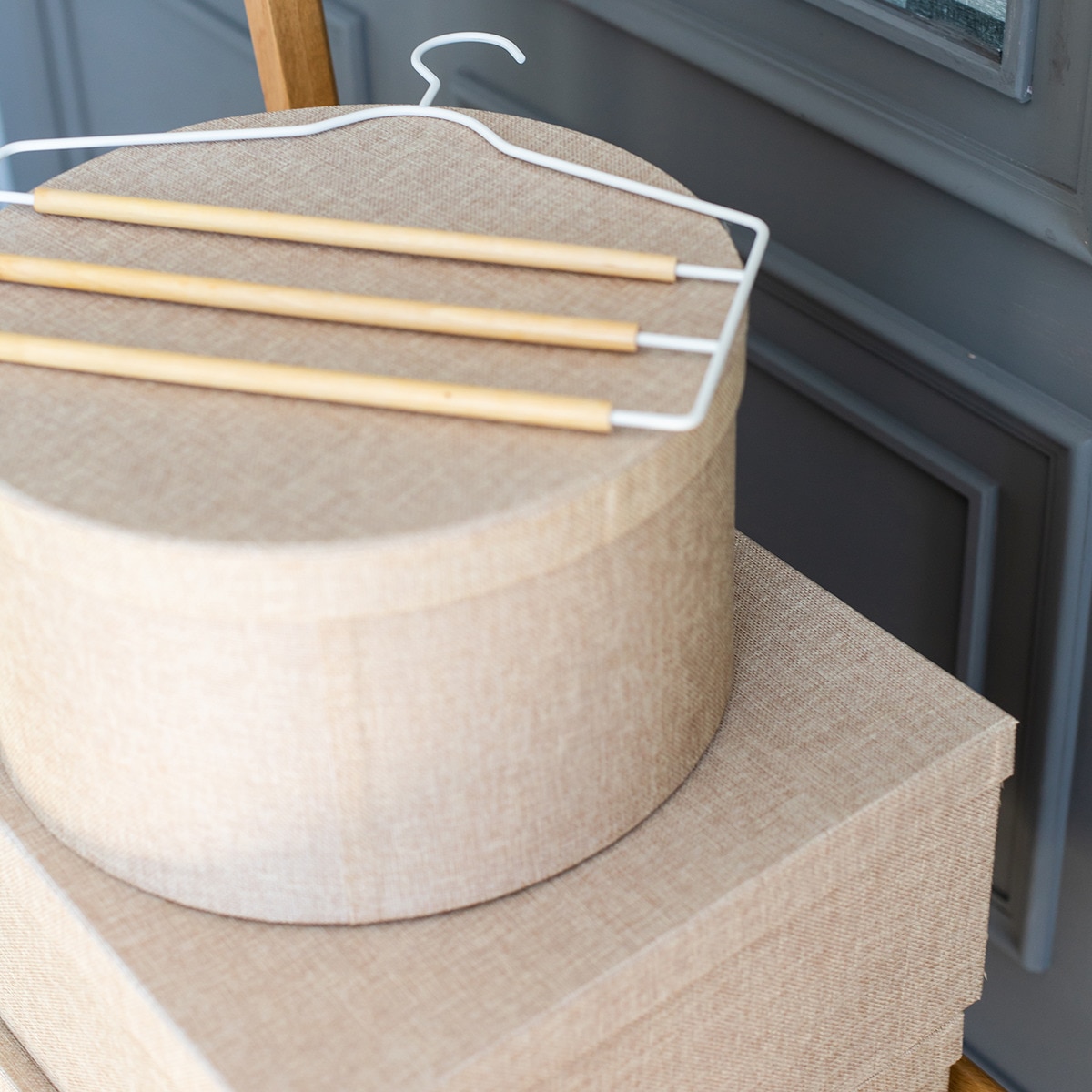 Cabide para 3 calças Branco-3