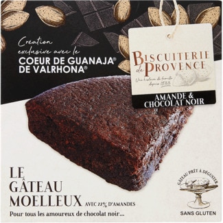 Le Gâteau Moelleux Bolo de Amêndoa e Chocolate Preto embalagem 225 g - Biscuiterie De Provence