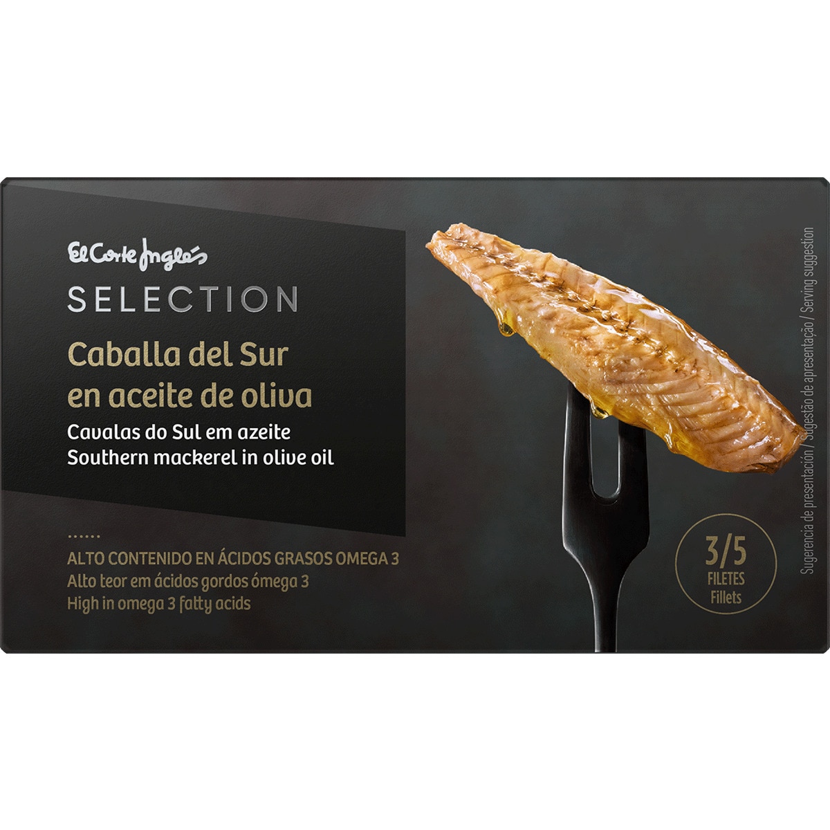 Filetes de Cavala do Sul em Azeite 3-5 Unidades lata 85 g