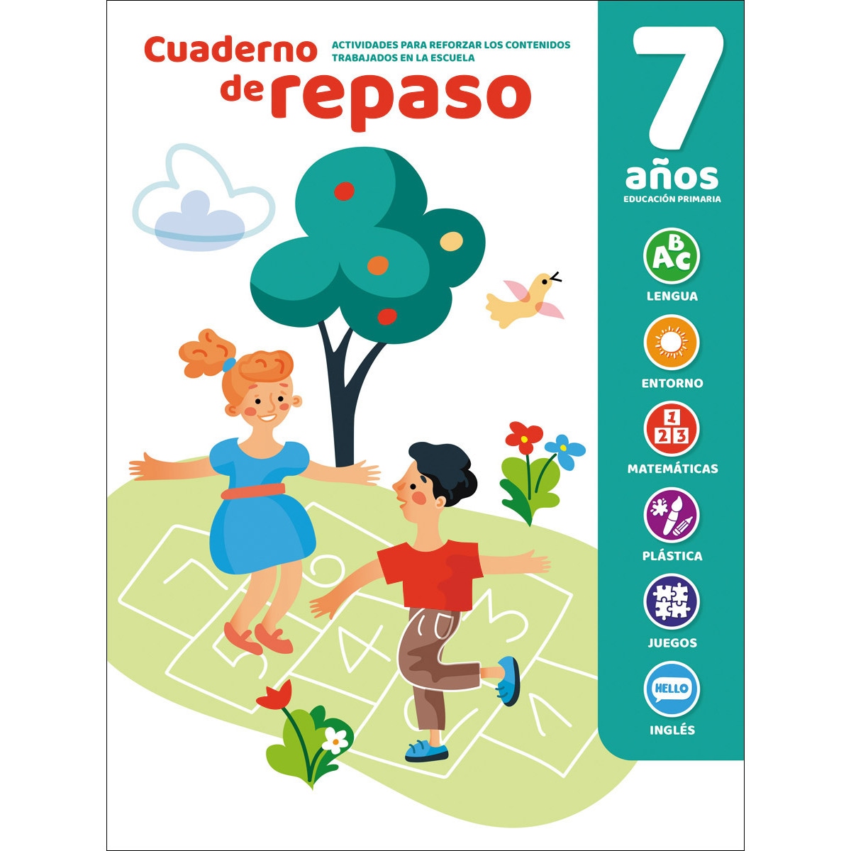 CUADERNO DE REPASO LUMINISCENTE 7 AÑOS  (Tapa blanda) 1