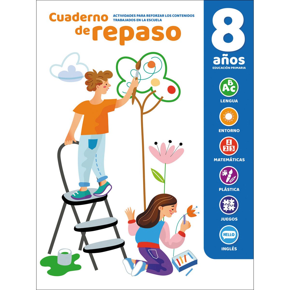 Imagen 0 de CUADERNO DE REPASO LUMINISCENTE 8 AÑOS  (Tapa blanda)