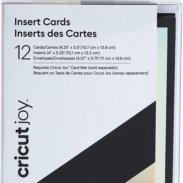 Imagen 0 de Pack de Postales de felicitación Cricut Joy pack 12 (Negro/Holográfico)