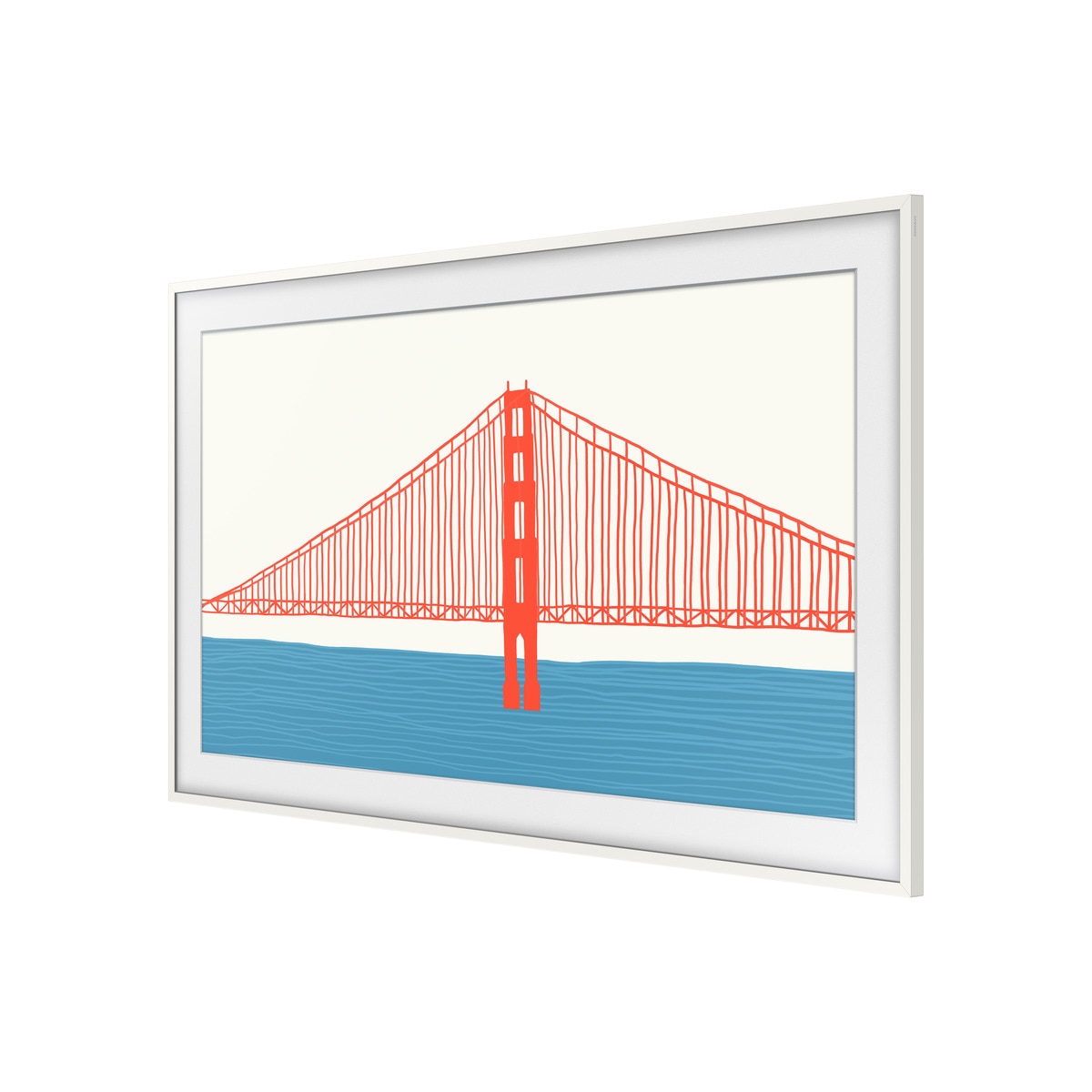 Marco para TV Samsung The Frame 2021 65" VG-SCFA65WTBXC Blanco Blanco-3