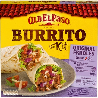 kit para burritos original frijoles suave caja 515 g - Old El Paso