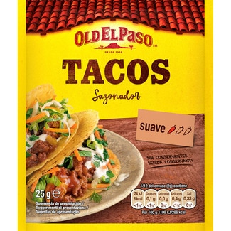 sazonador para tacos suave sobre 35 g - Old El Paso