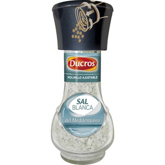 sal blanca del Mediterráneo molinillo ajustable frasco 90 g - Ducros
