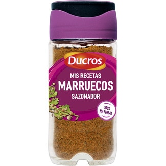 sazonador Marruecos mezcla a base de comino y cilantro ideal para carnes y verduras frasco 32 g - Ducros Mis Recetas