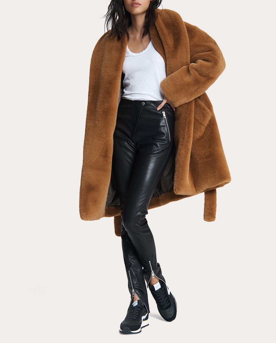 Pantalón de cuero en negro · Rag \u0026 Bone · El Corte Inglés