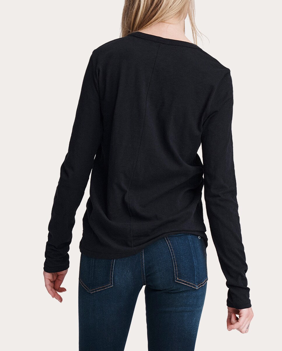 Camiseta de algodón Negro-2