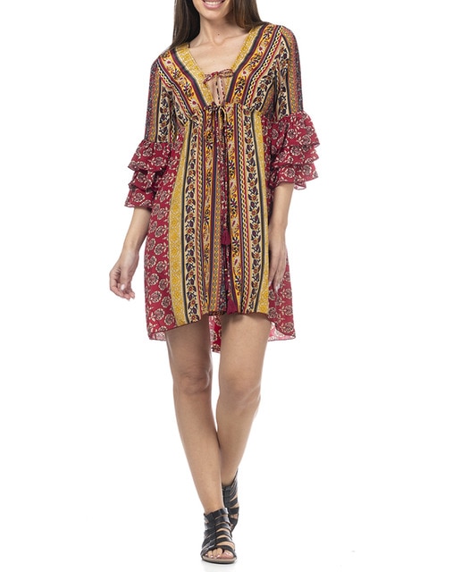Imagen 0 de Vestido estampado corto