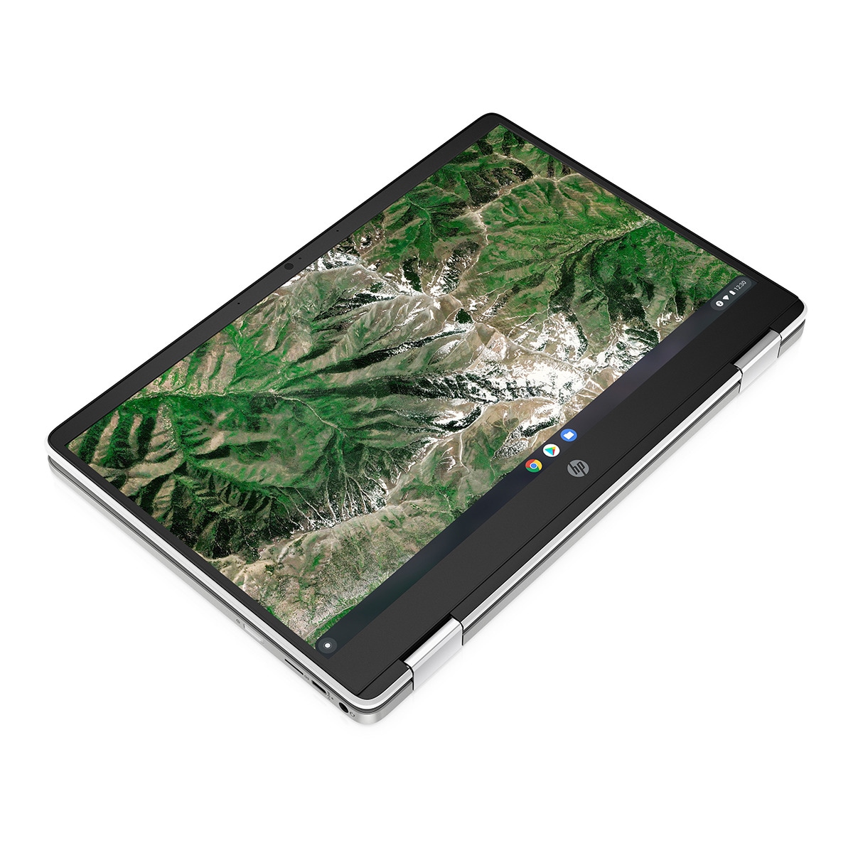 Chromebook convertible 2 en 1 HP 14a-ca0001ns, Celeron, 4GB, 64GB eMMC, 14", ChromeOS Blanco-2