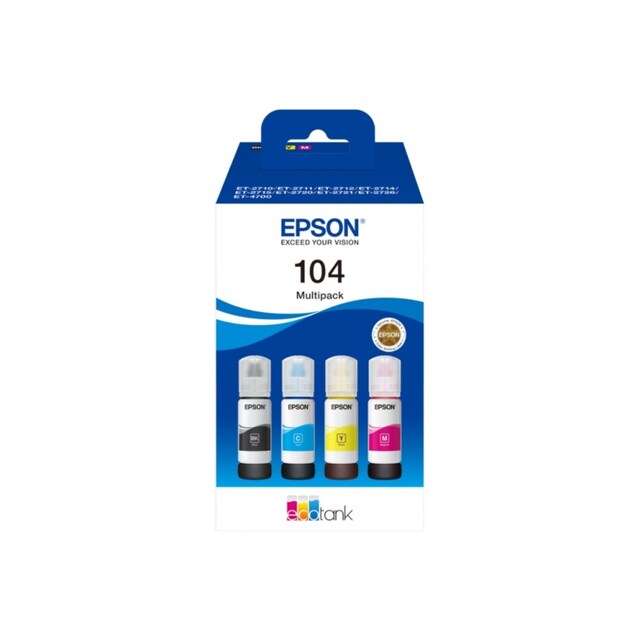 Imagem 0 de Tinteiro Epson 104 Multipack 4 Cores - EcoTank