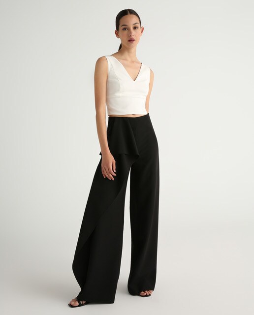 Pantalón de mujer volante lateral · Green Coast · El Corte Inglés
