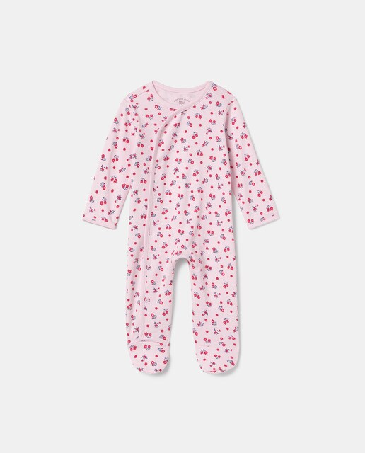Pijama de bebé niña rosa flores · Cotton Juice · El Corte Inglés