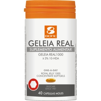 Geleia Real 1000 mg embalagem 40 cápsulas - Biofil