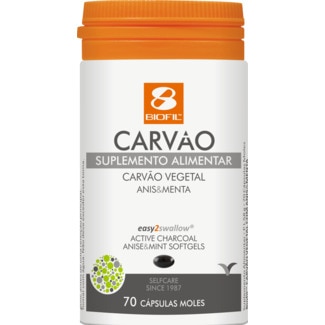 Carvão Vegetal Activo embalagem 70 cápsulas - Biofil