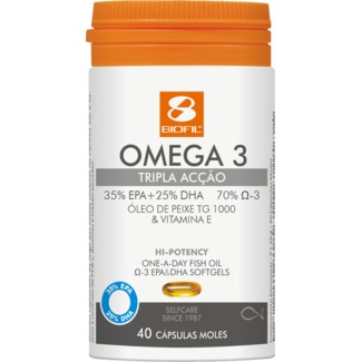 Ómega-3 Tripla Acção embalagem 40 cápsulas - Biofil