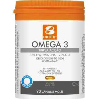 Ómega-3 Tripla Acção embalagem 90 cápsulas - Biofil
