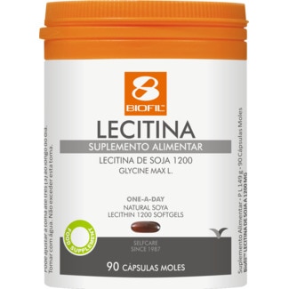 Lecitina 1200 mg embalagem 90 cápsulas - Biofil