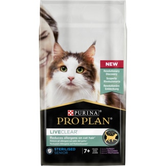 Ração para Gato Live Clear Senior Esterilizado 7+ Anos de Peru embalagem 1,4 kg - Purina Pro Plan