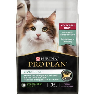 Ração para Gato Live Clear Adulto Esterilizado 1+ Ano de Peru embalagem 2,8 kg - Purina Pro Plan