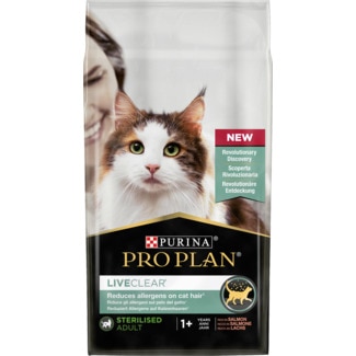 Ração para Gato Live Clear Adulto Esterilizado 1+ Ano de Salmão embalagem 1,4 kg - Purina Pro Plan