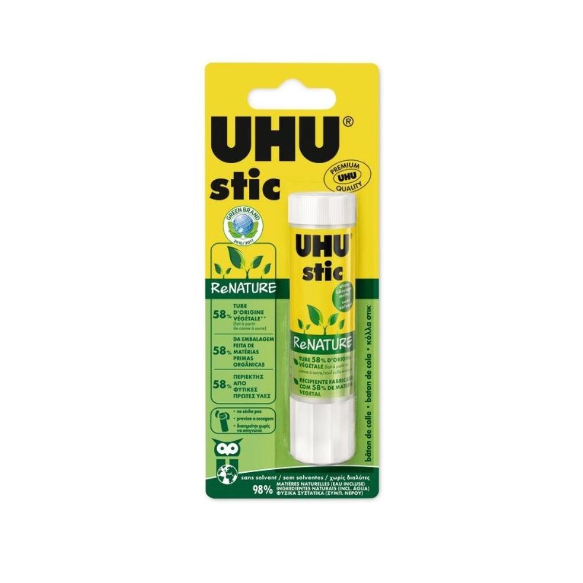 Imagem 0 de Cola UHU Stick Renature 21g