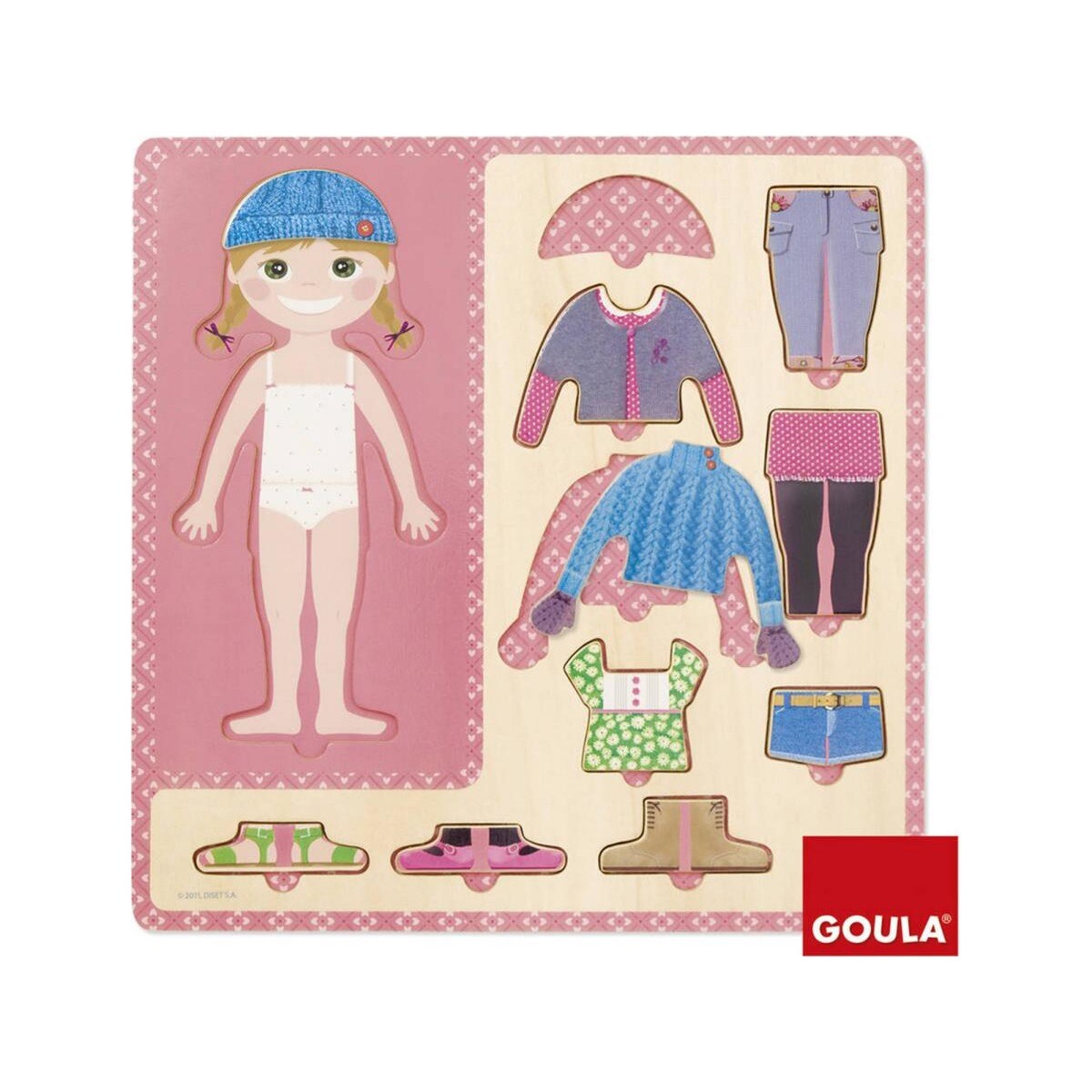 Puzzle de Madeira Menina Diset 1