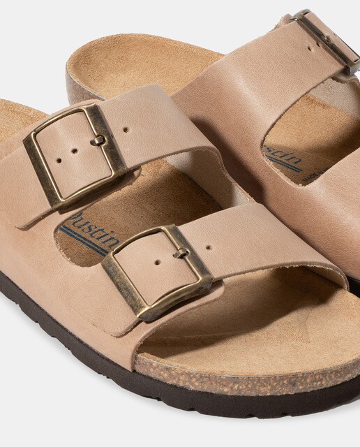 Sandalias de hombre Dustin de piel marrón con doble hebilla · Dustin · El  Corte Inglés